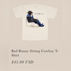 Bad Bunny Official Merch TShirt